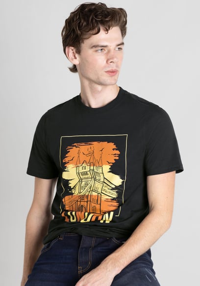 100% Cotton Graphic T-Shirt 3 Pcs Pack
