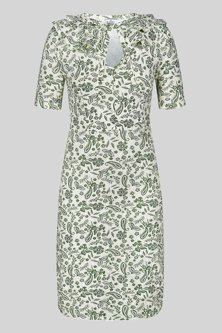 Double Layer Ruffles And Tie Fastening Midi Dress