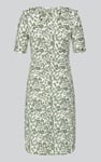 Double Layer Ruffles And Tie Fastening Midi Dress