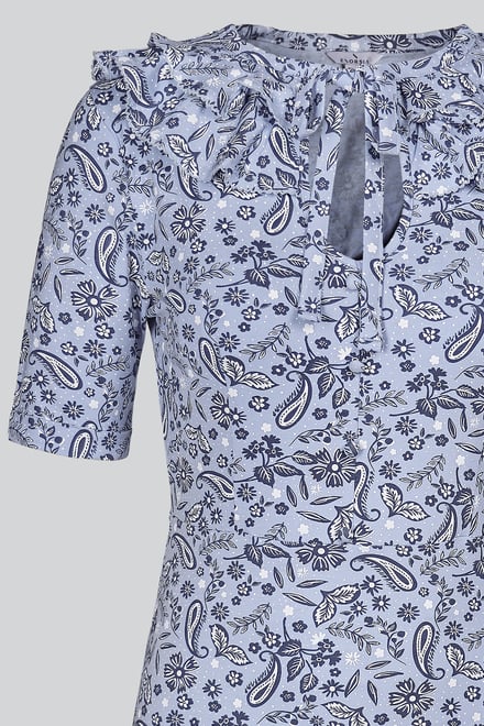 Double Layer Ruffles And Tie Fastening Midi Dress