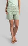 Golden Button Front High Waisted Short