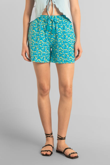 Womens Floral Printed Shorts