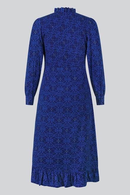 V-Neck Puff Sleeve Midi Dress