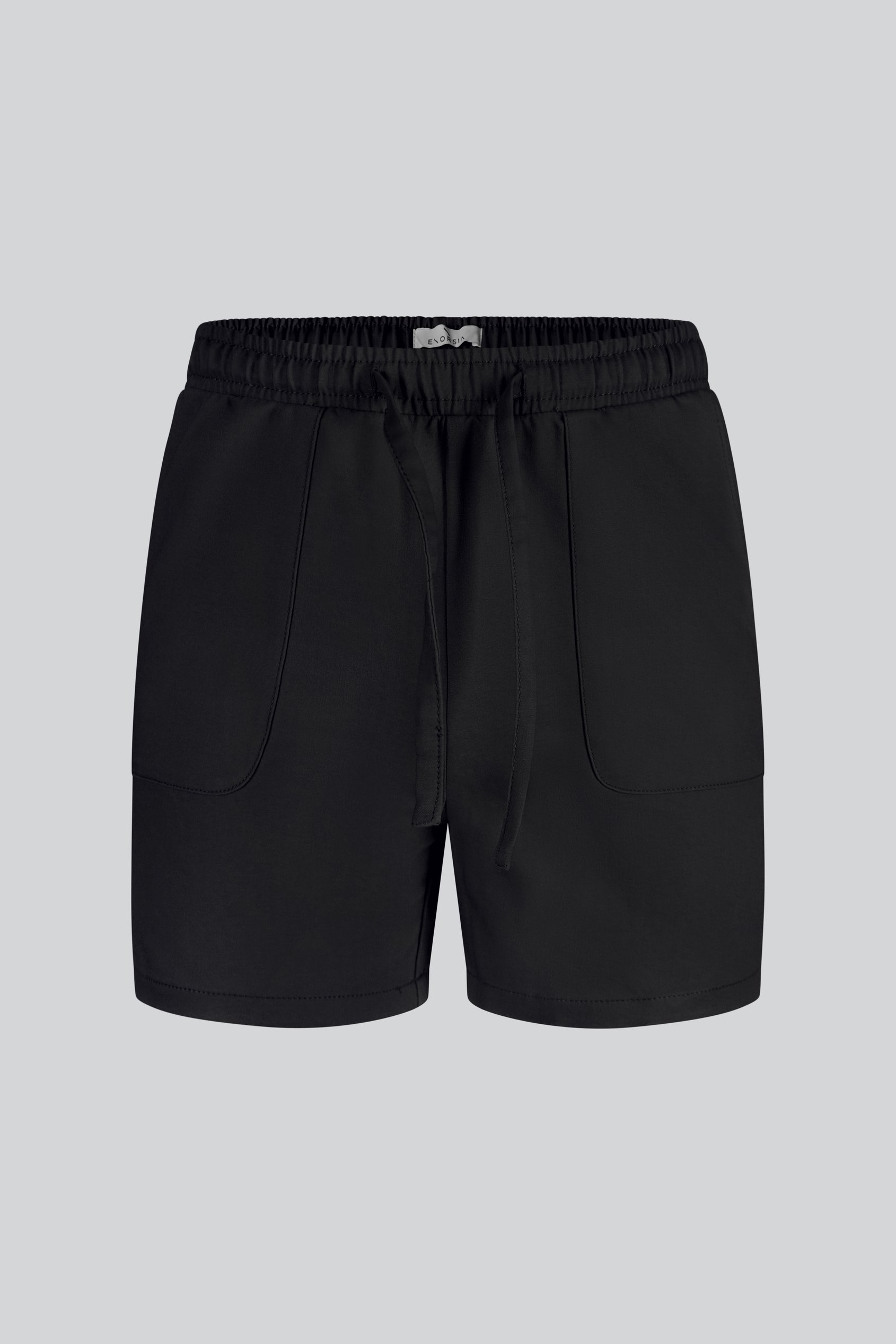 Enorsia Women's Black High Rise Patch Pocket Shorts - Uk 10