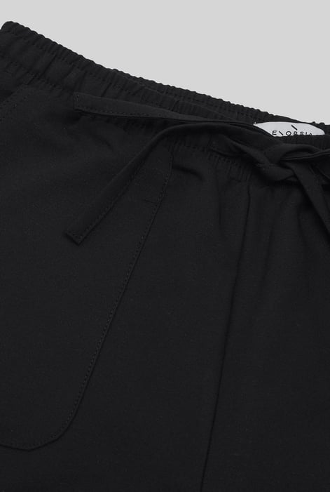 Black Patch Pocket Shorts