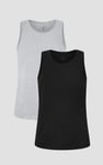 Men's Cotton Jersey Vest 2 PCs  Pack