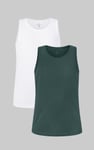 Men's Cotton Jersey Vest 2 PCs  Pack