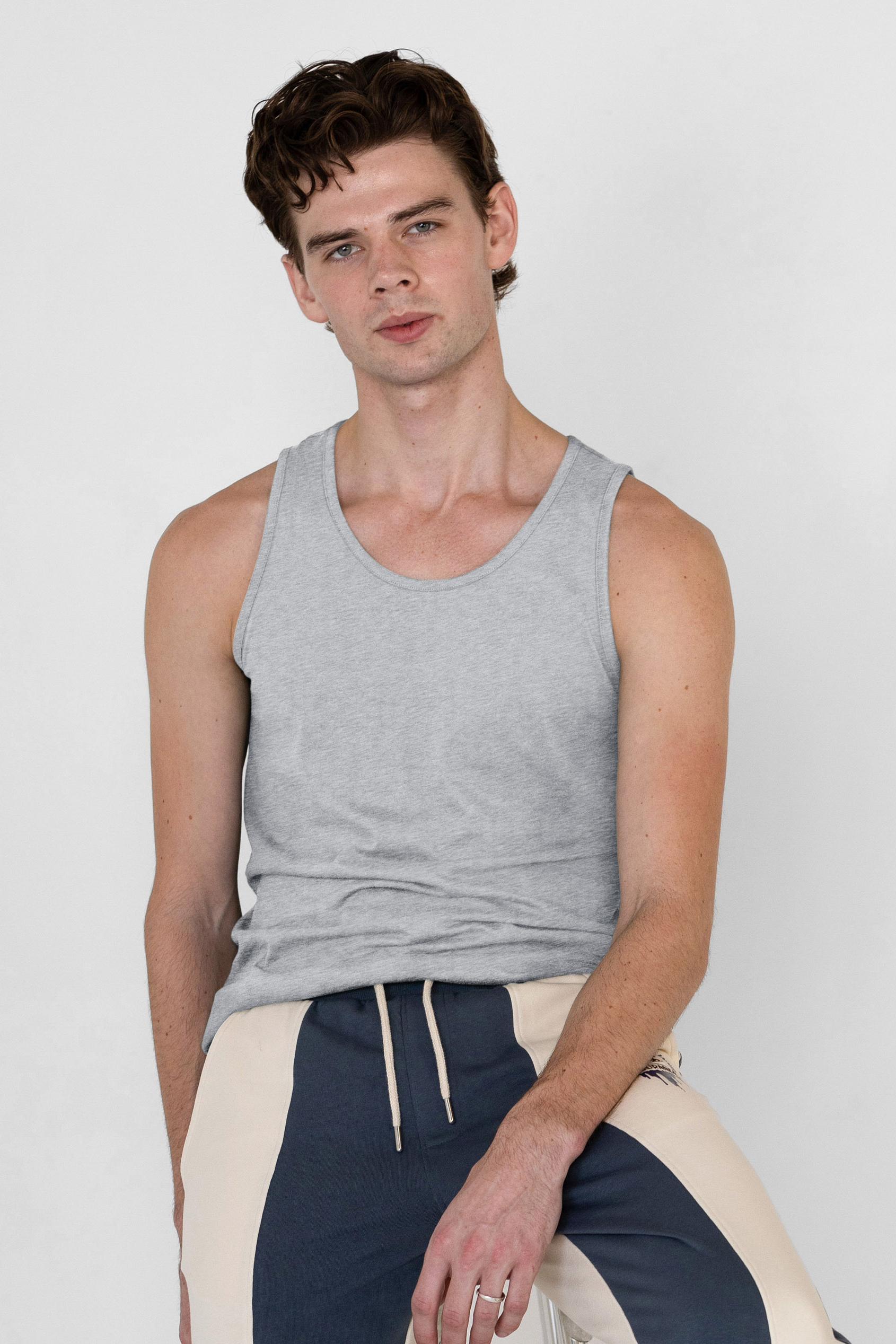 Men's Cotton Jersey Vest 2 PCs  Pack