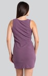 Womens Sleeveless Button Detail Mini Dress