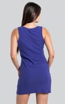 Womens Sleeveless Button Detail Mini Dress