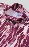 Womens Cut Out Printed Midi Flare Dress