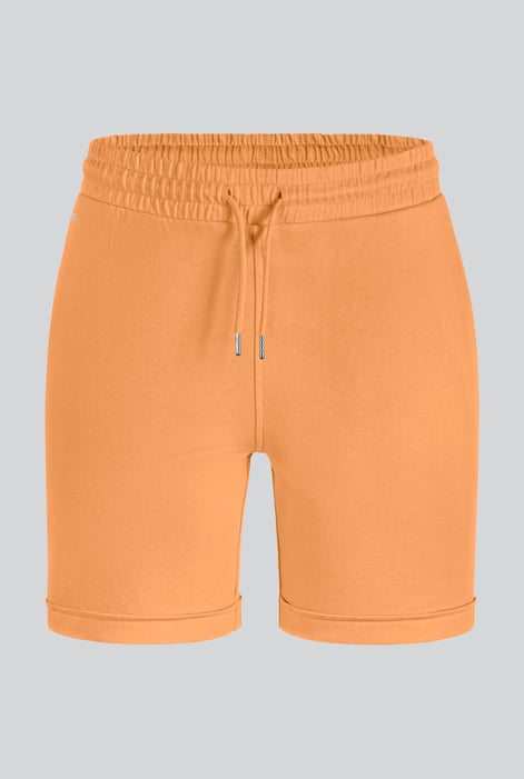Womens Orange Roll Up Pull-on Shorts