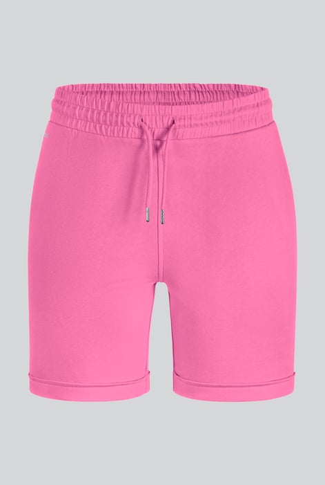 Womens Pink Roll Up Pull-on Shorts