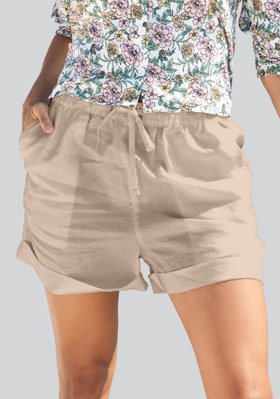 Linen Blend Shorts