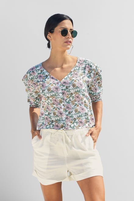 Linen Blend Shorts