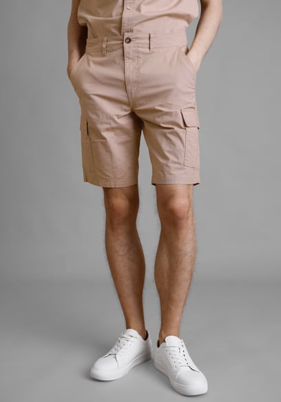 Ripstop Textured Cargo Shorts