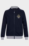 Mens Wave Full Zip  Contrast Hoodie