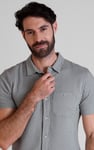 Jersey Searsucker Stripe Short Sleeve Shirt