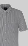 Jersey Searsucker Stripe Short Sleeve Shirt