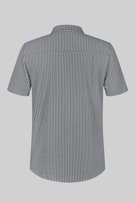 Jersey Searsucker Stripe Short Sleeve Shirt