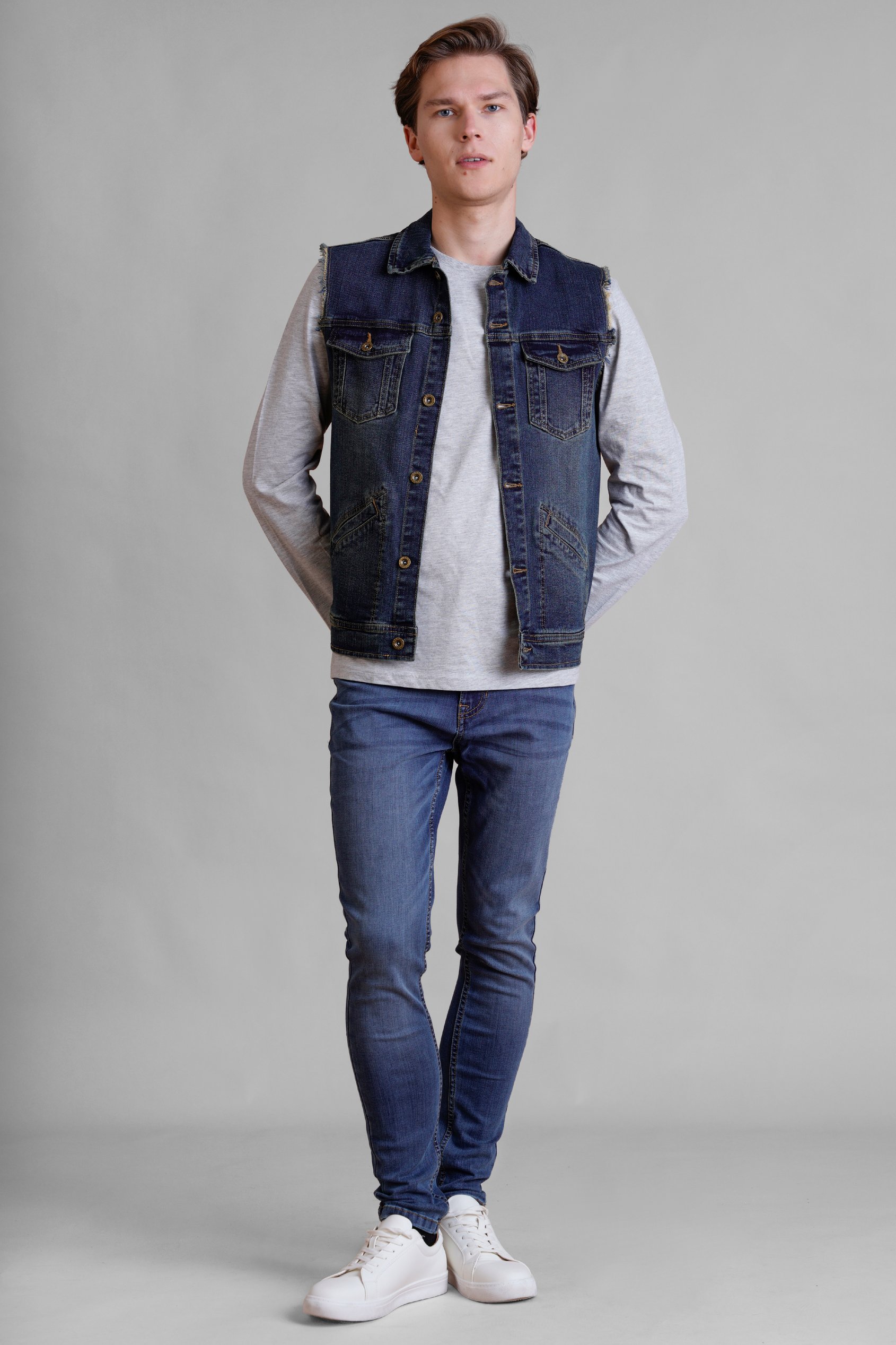 Men's Sleeveless Denim Jacket