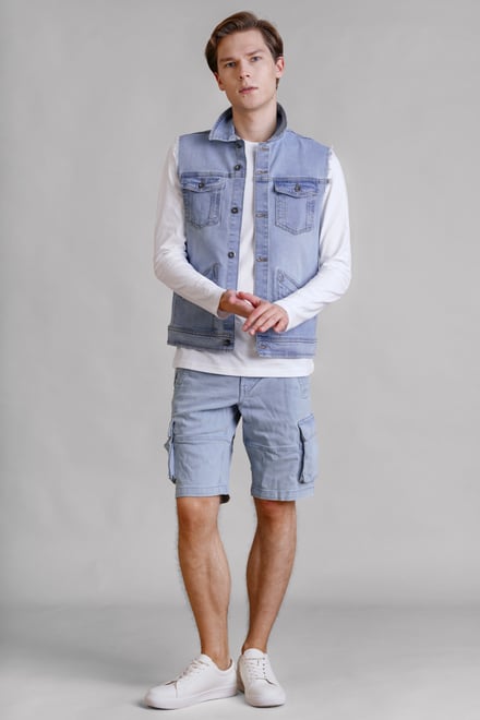 Men's Sleeveless Denim Jacket