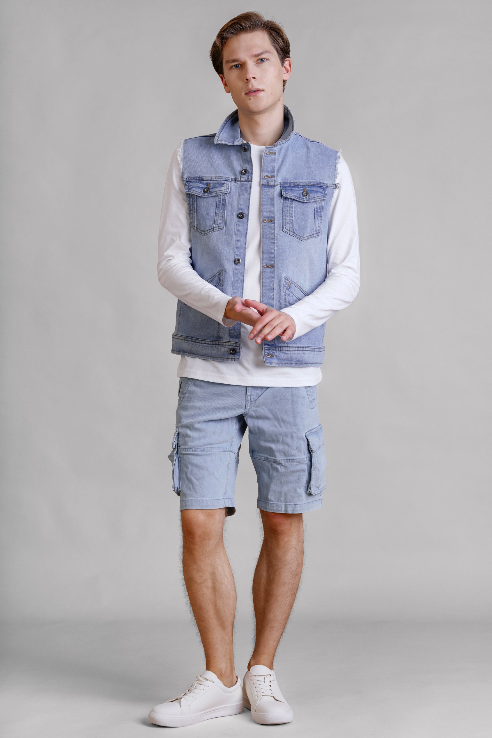 Men's Sleeveless Denim Jacket