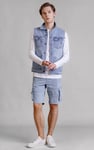 Men's Sleeveless Denim Jacket