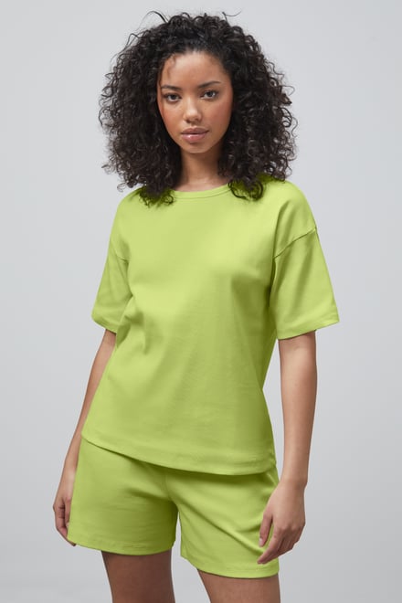 Ribbed T-Shirt & Shorts Set