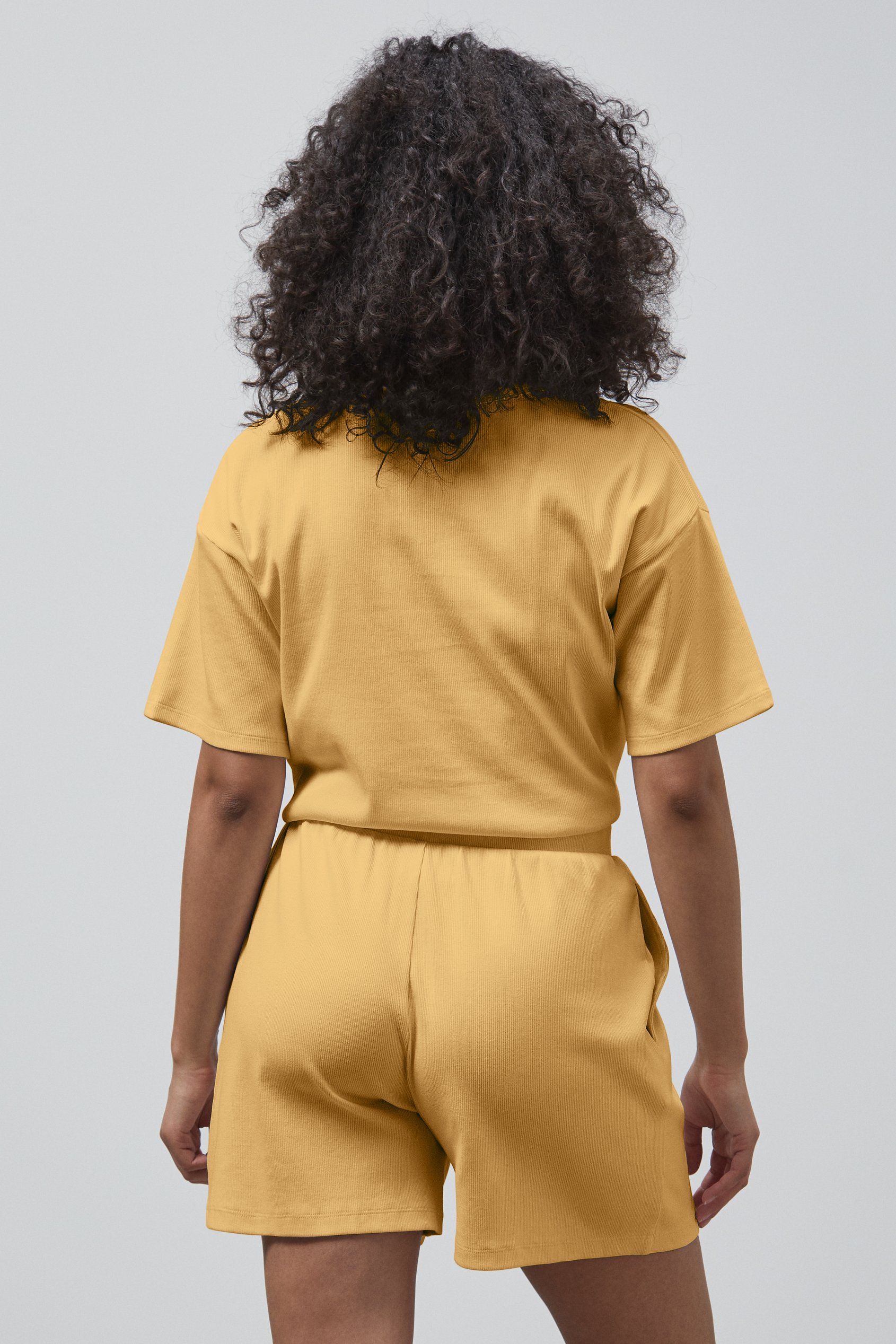 Ribbed T-Shirt & Shorts Set