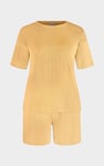 Ribbed T-Shirt & Shorts Set