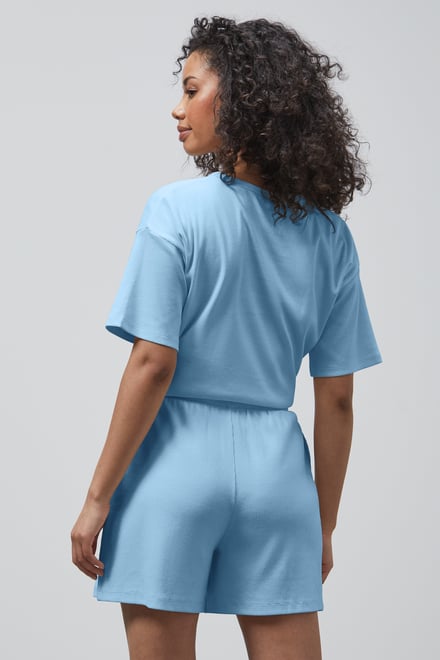 Ribbed T-Shirt & Shorts Set