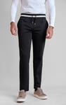 Men's Striped Rib Waistband Jersey Trouser