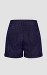 High-Waisted Denim Shorts With Button Details