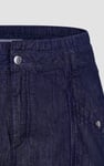 High-Waisted Denim Shorts With Button Details
