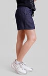 High-Waisted Denim Shorts With Button Details