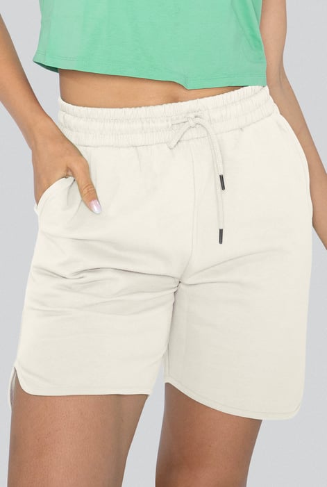 White Comfort Fit Walking Shorts