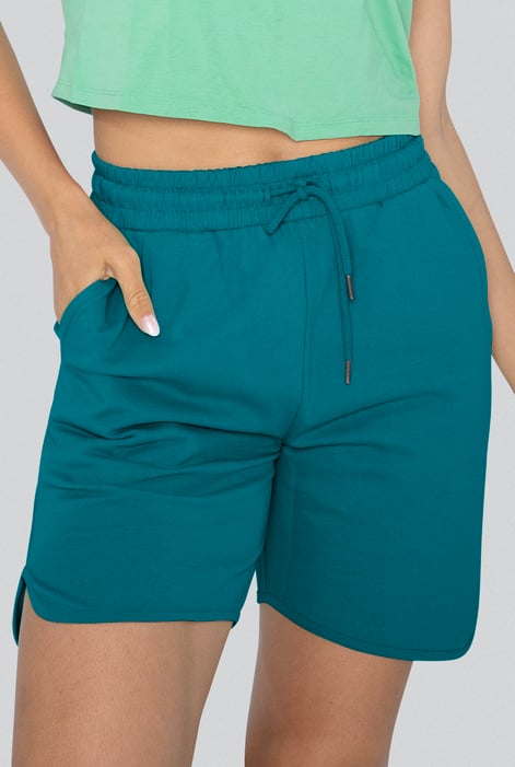 Blue Comfort Fit Walking Shorts