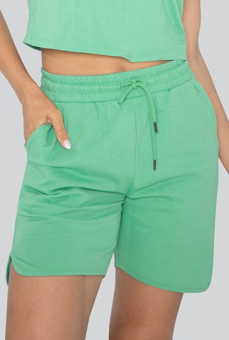 Green Comfort Fit Walking Shorts