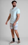 Men's Textured Striped Chino Short