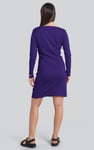 Womens Full Sleeve Embroidered Wrap Dress
