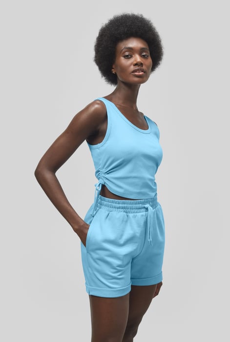 Blue Lounge Set with Ruched Details