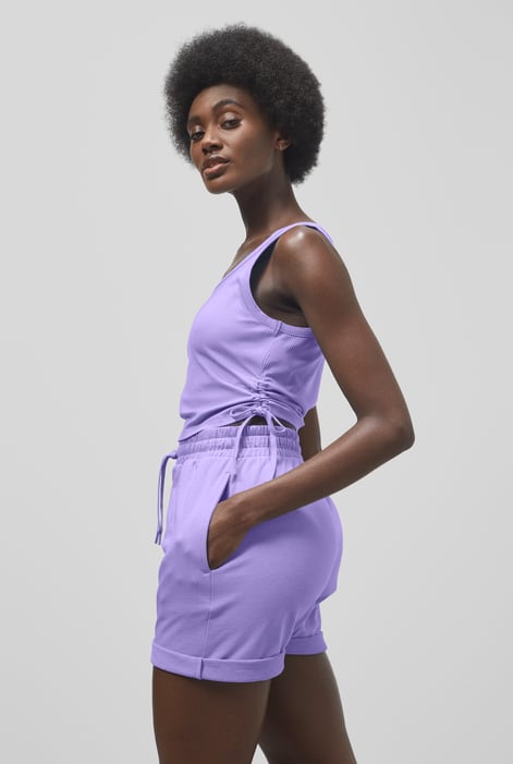 Purple Lounge Set with Ruched Details