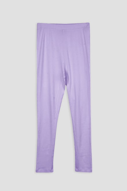 LS Picoting Ribbed T-Shirt & Leggings Set