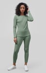 LS Picoting Ribbed T-Shirt & Leggings Set