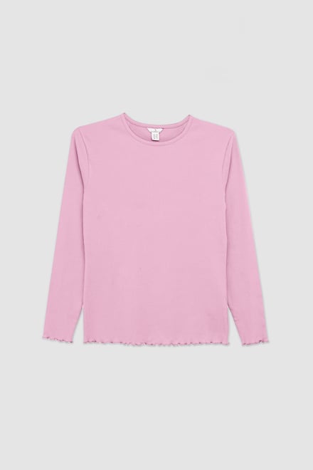 LS Picoting Ribbed T-Shirt & Leggings Set