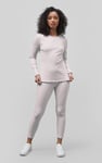 LS Picoting Ribbed T-Shirt & Leggings Set