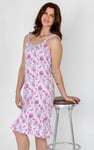 Women's Jersey Cami Nightdress With Frill Detailing