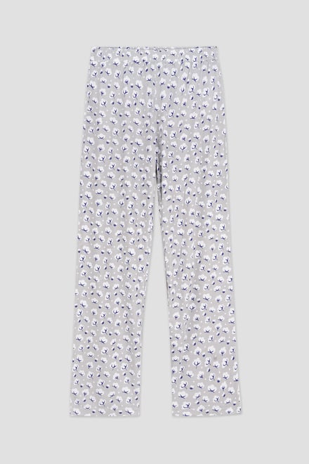 Short Ruffle Sleeve Cotton Printed Pyjamas Set