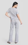 Short Ruffle Sleeve Cotton Printed Pyjamas Set